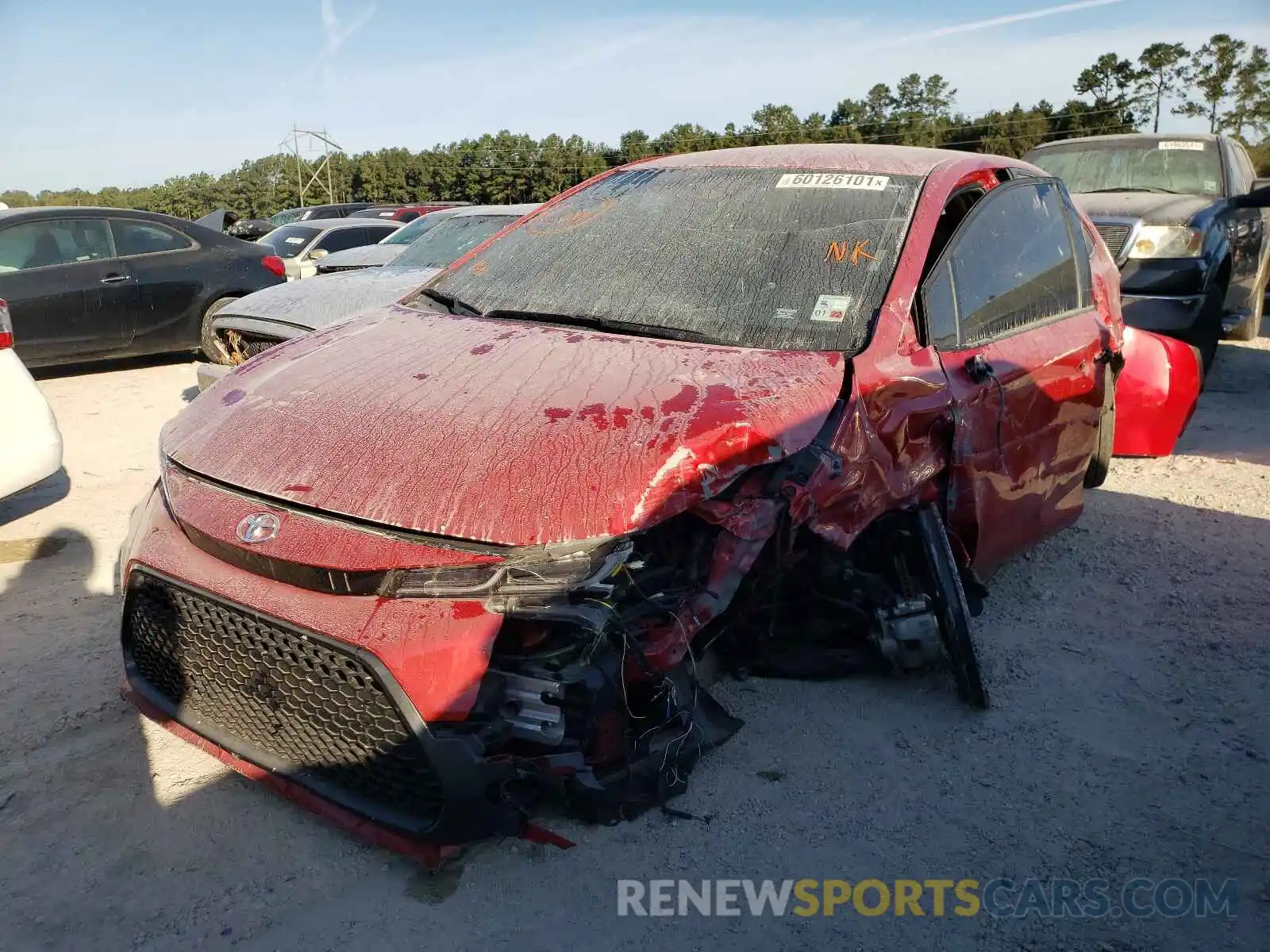 2 Photograph of a damaged car JTDS4MCE6MJ068850 TOYOTA COROLLA 2021