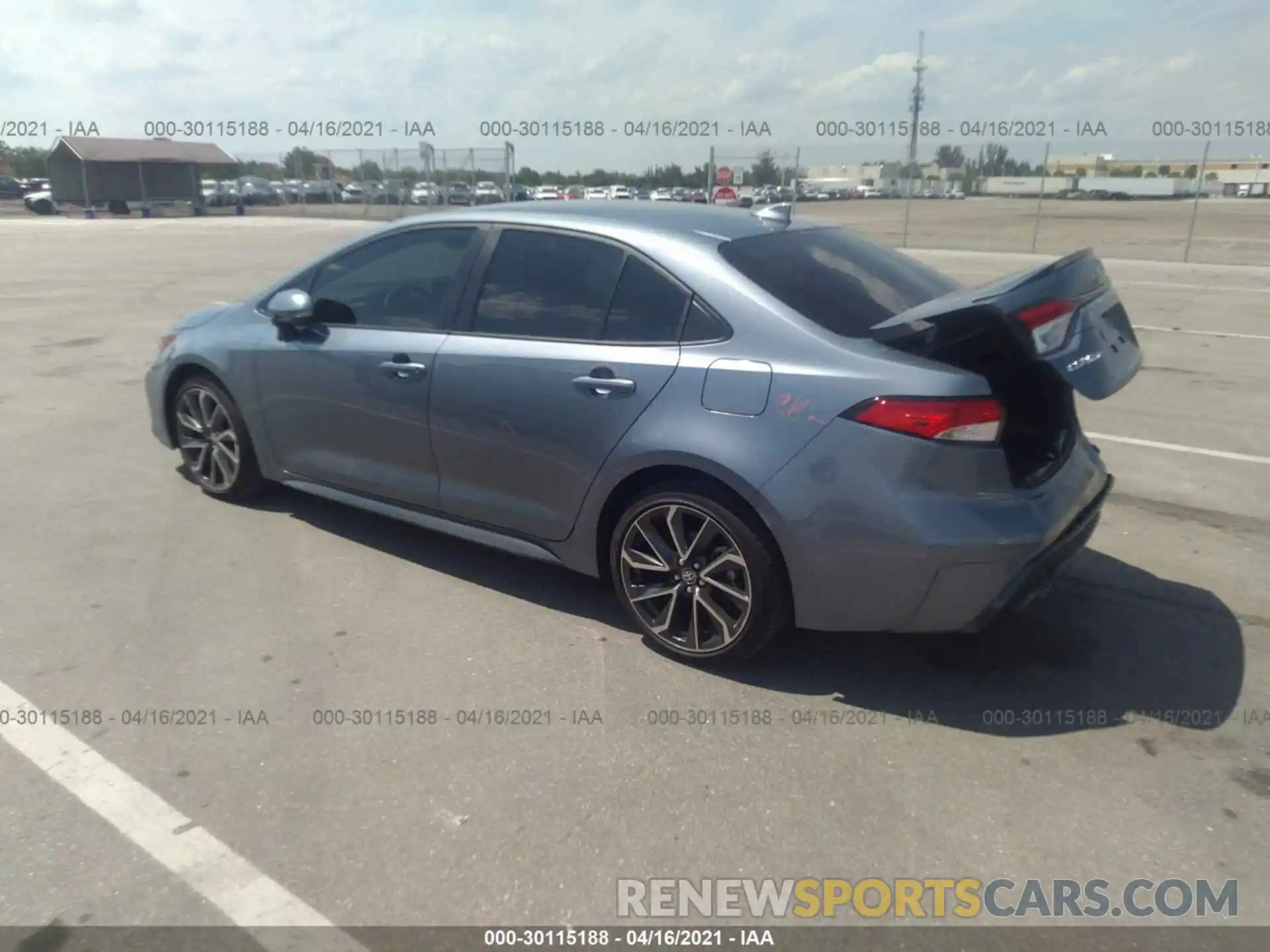 3 Photograph of a damaged car JTDS4MCE7MJ054245 TOYOTA COROLLA 2021