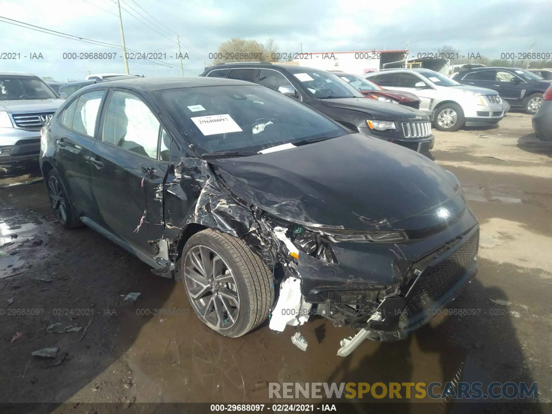 1 Photograph of a damaged car JTDS4MCE7MJ071076 TOYOTA COROLLA 2021