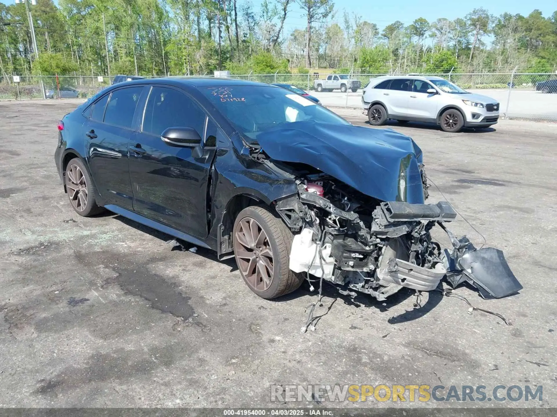 1 Photograph of a damaged car JTDS4MCE7MJ077928 TOYOTA COROLLA 2021