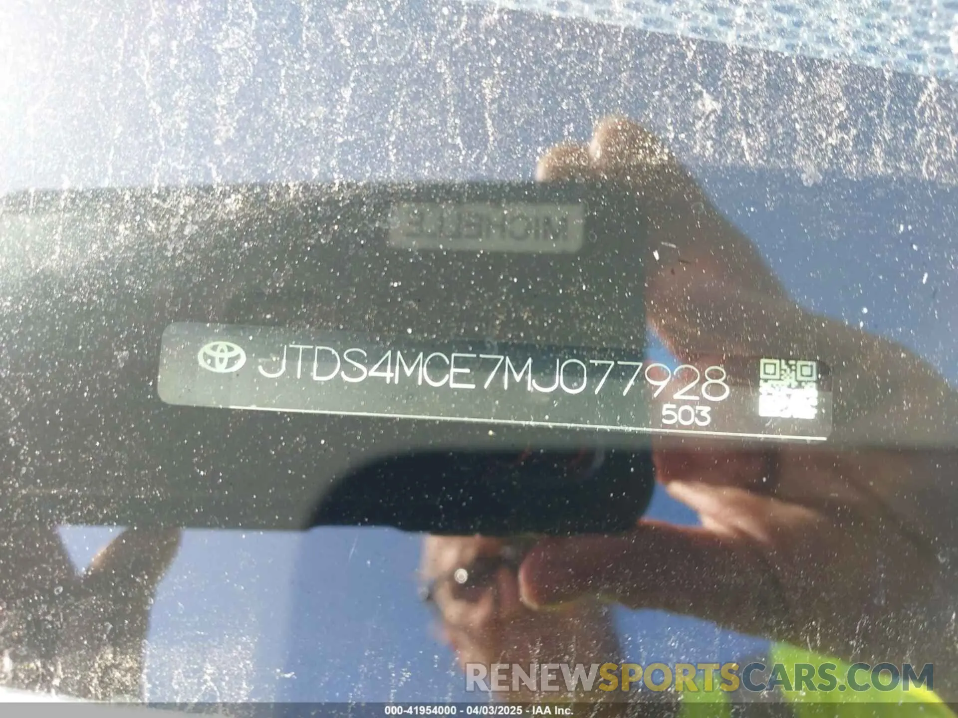 9 Photograph of a damaged car JTDS4MCE7MJ077928 TOYOTA COROLLA 2021