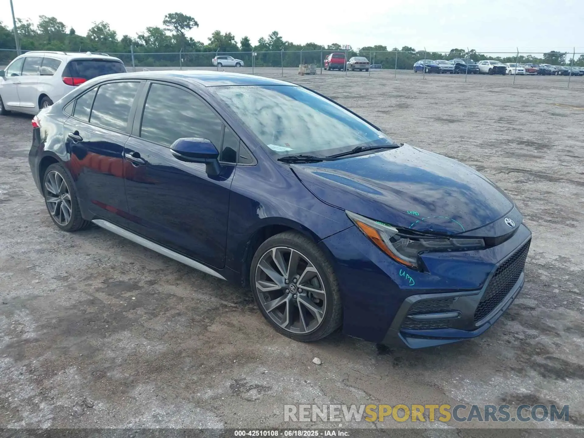 1 Photograph of a damaged car JTDS4MCE8MJ057462 TOYOTA COROLLA 2021