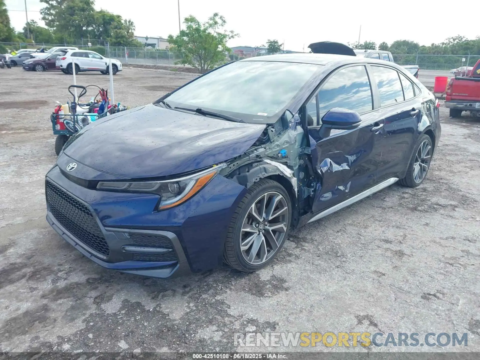 2 Photograph of a damaged car JTDS4MCE8MJ057462 TOYOTA COROLLA 2021