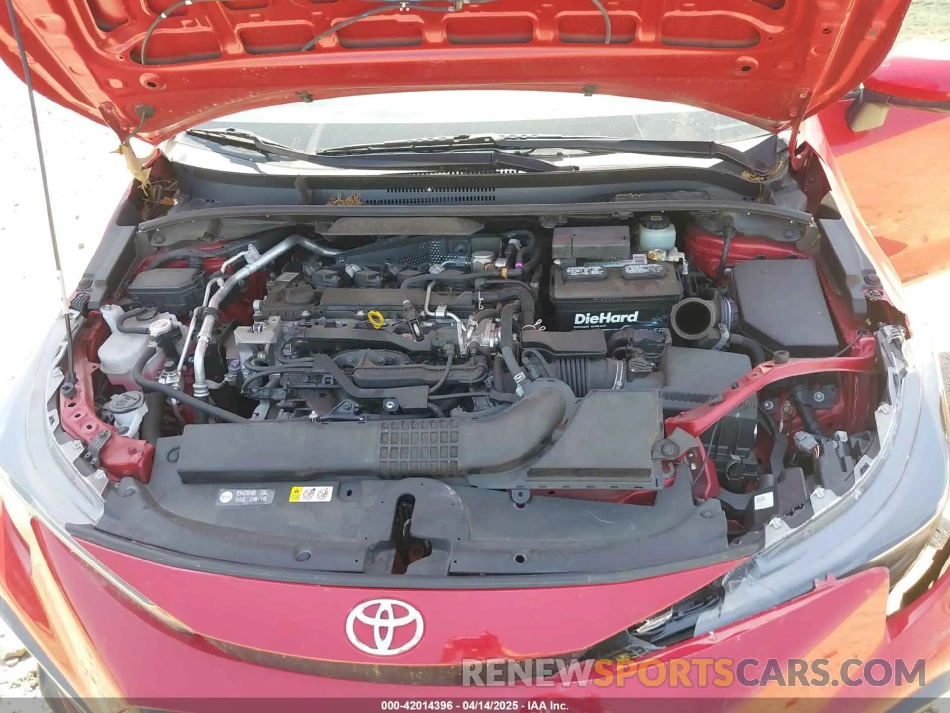 10 Photograph of a damaged car JTDS4MCE8MJ064072 TOYOTA COROLLA 2021