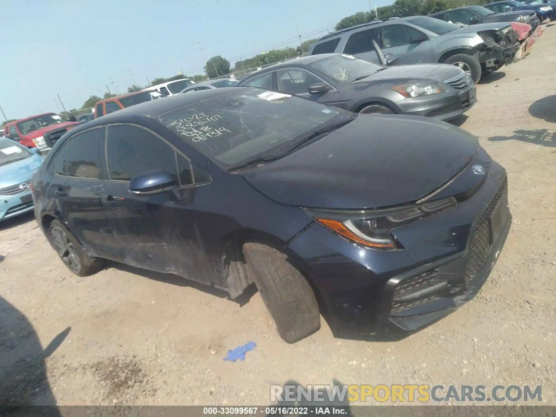 1 Photograph of a damaged car JTDS4MCE8MJ069319 TOYOTA COROLLA 2021