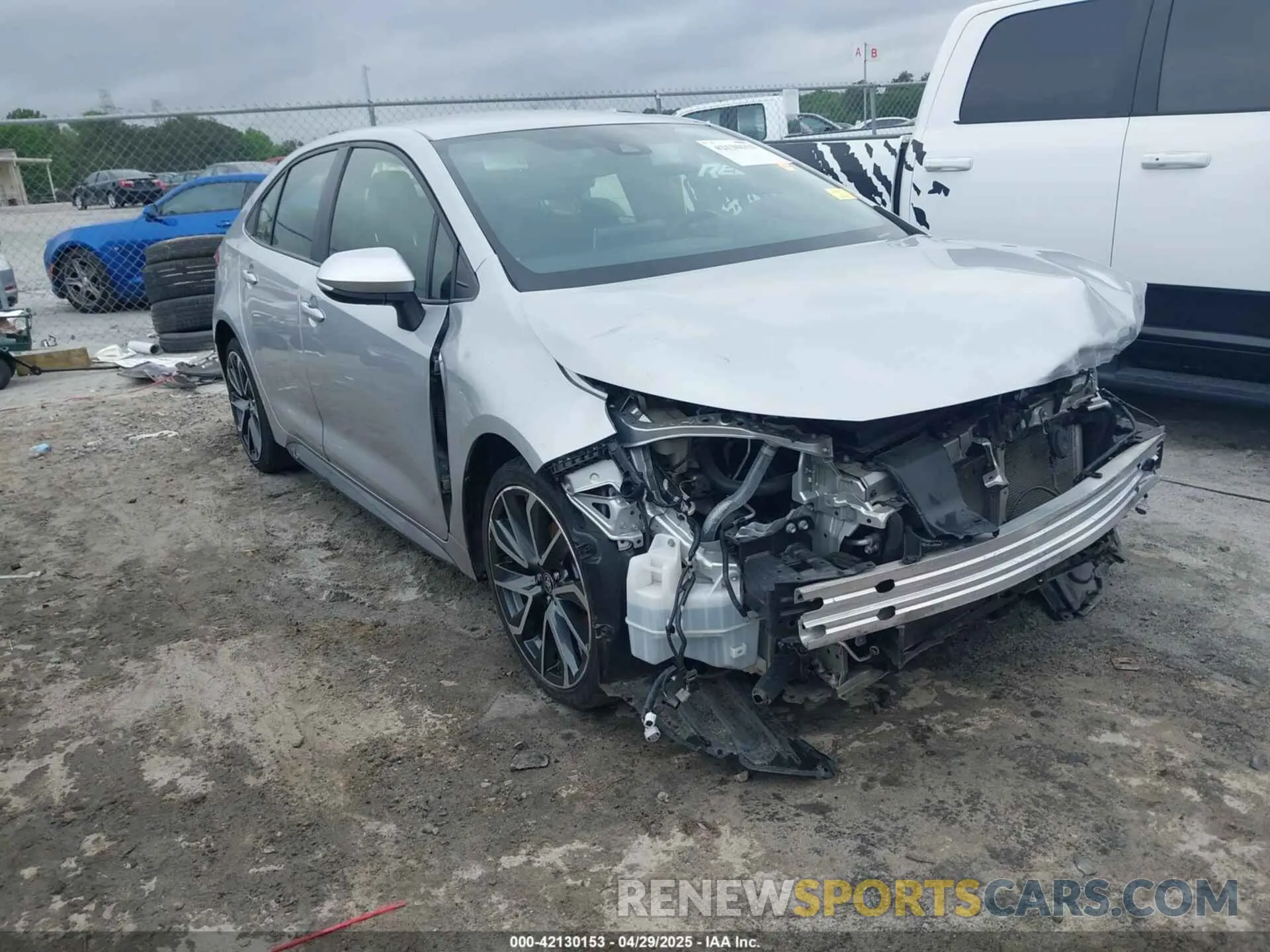 1 Photograph of a damaged car JTDS4MCE8MJ078604 TOYOTA COROLLA 2021