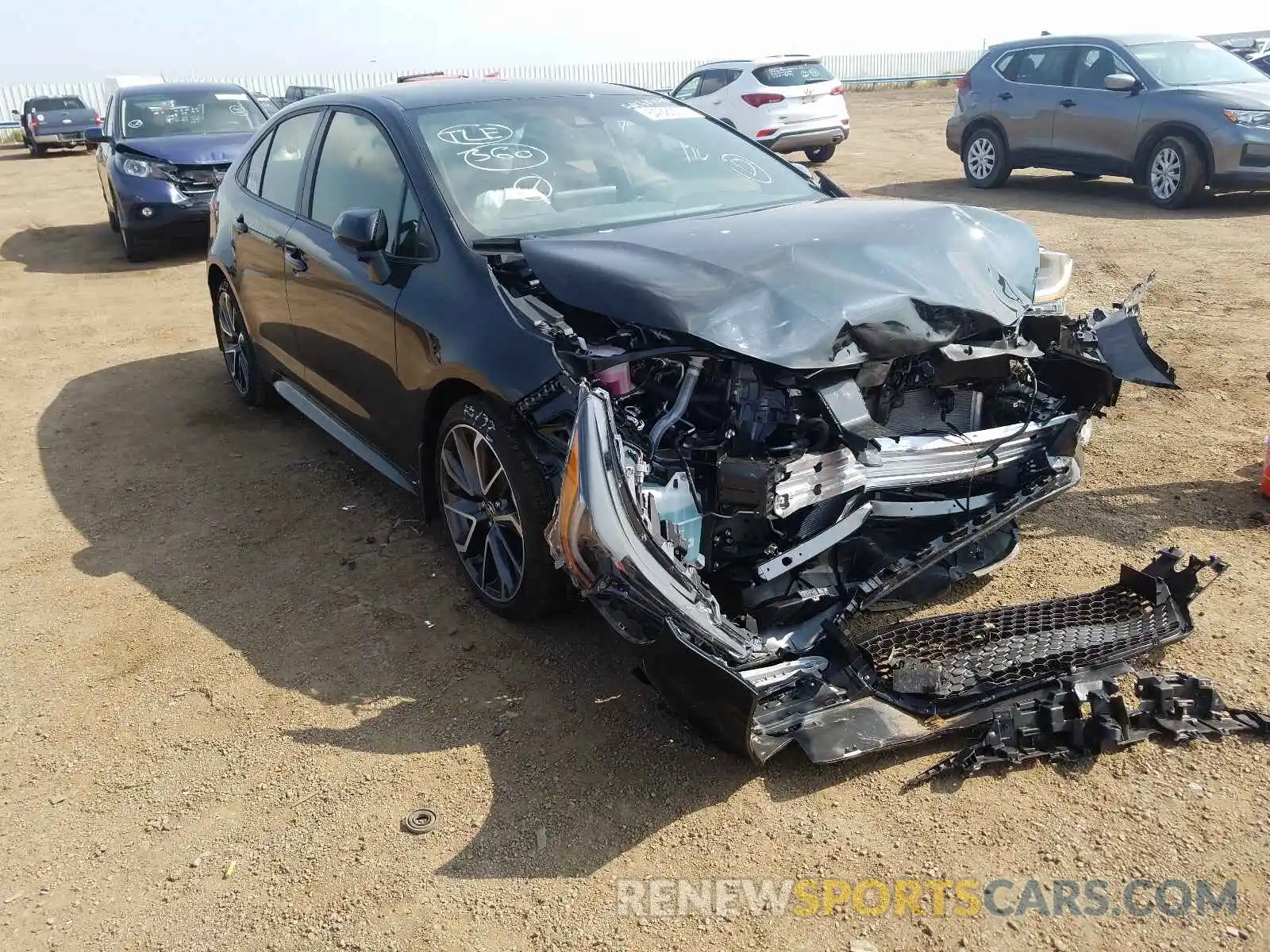 1 Photograph of a damaged car JTDS4MCE8MJ080787 TOYOTA COROLLA 2021