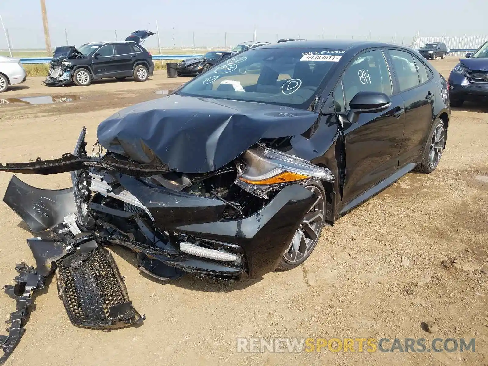 2 Photograph of a damaged car JTDS4MCE8MJ080787 TOYOTA COROLLA 2021