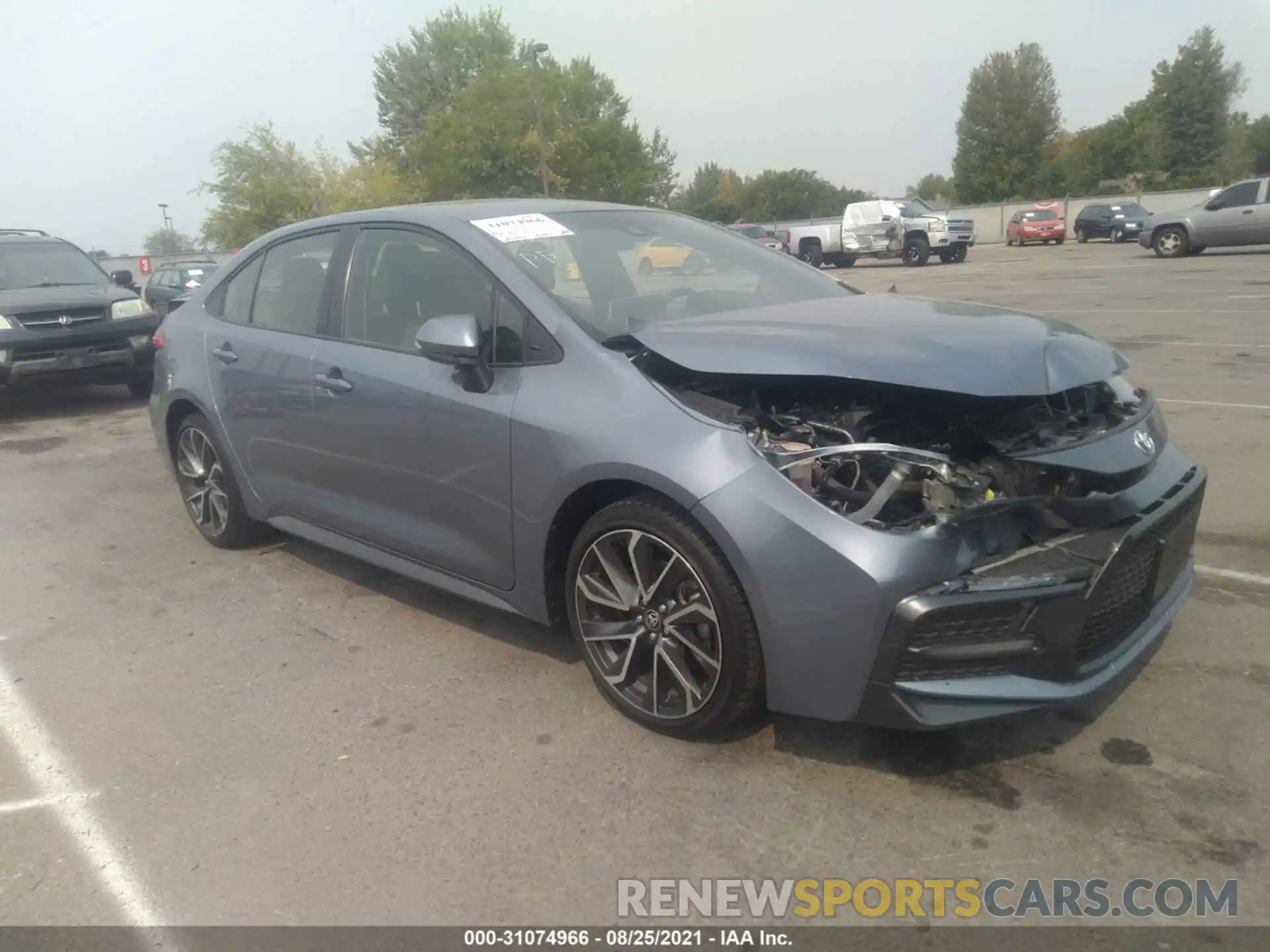 1 Photograph of a damaged car JTDS4MCE9MJ060547 TOYOTA COROLLA 2021