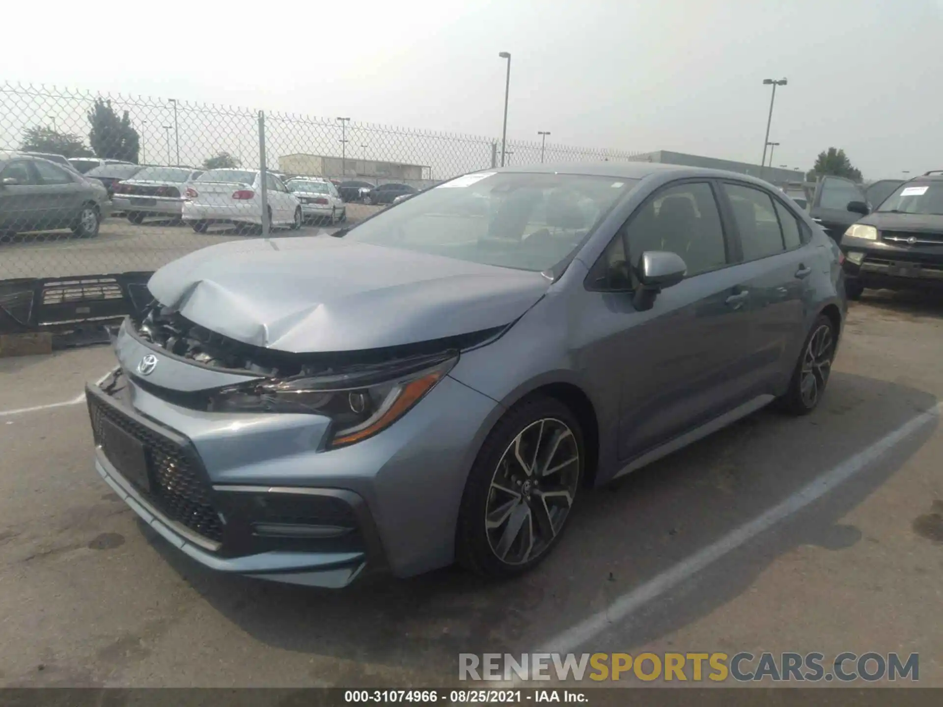 2 Photograph of a damaged car JTDS4MCE9MJ060547 TOYOTA COROLLA 2021