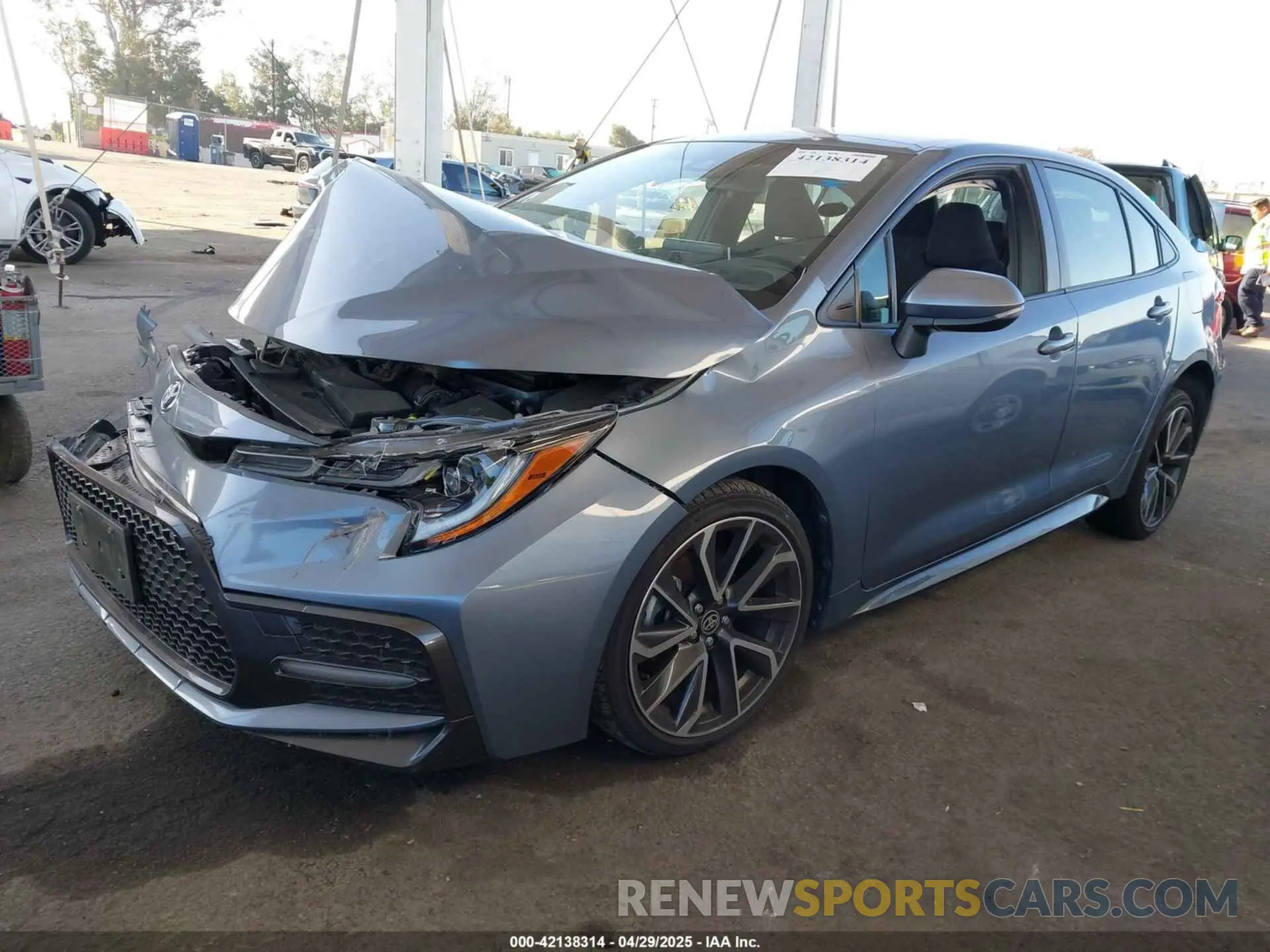 2 Photograph of a damaged car JTDS4MCE9MJ064310 TOYOTA COROLLA 2021