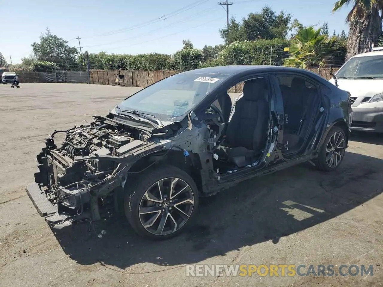 1 Photograph of a damaged car JTDS4MCE9MJ065697 TOYOTA COROLLA 2021