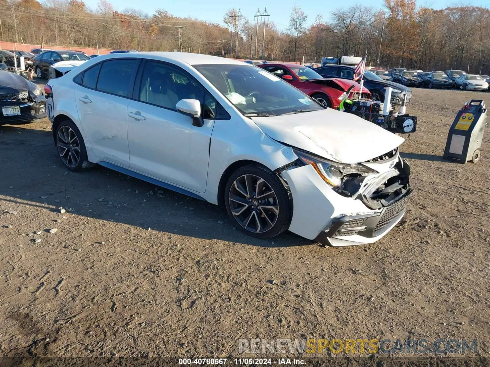 1 Photograph of a damaged car JTDS4MCE9MJ070849 TOYOTA COROLLA 2021