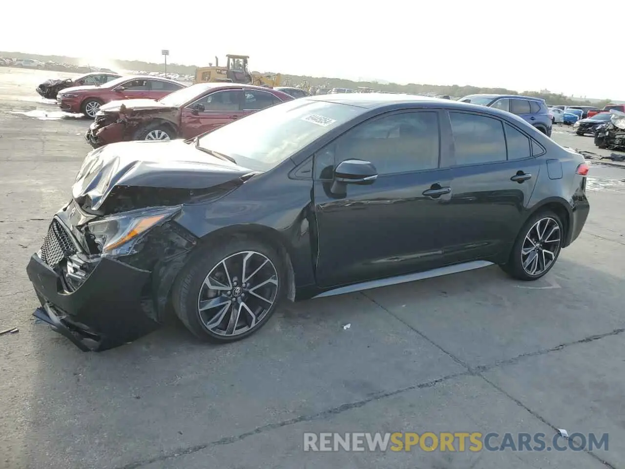 1 Photograph of a damaged car JTDS4MCE9MJ075663 TOYOTA COROLLA 2021