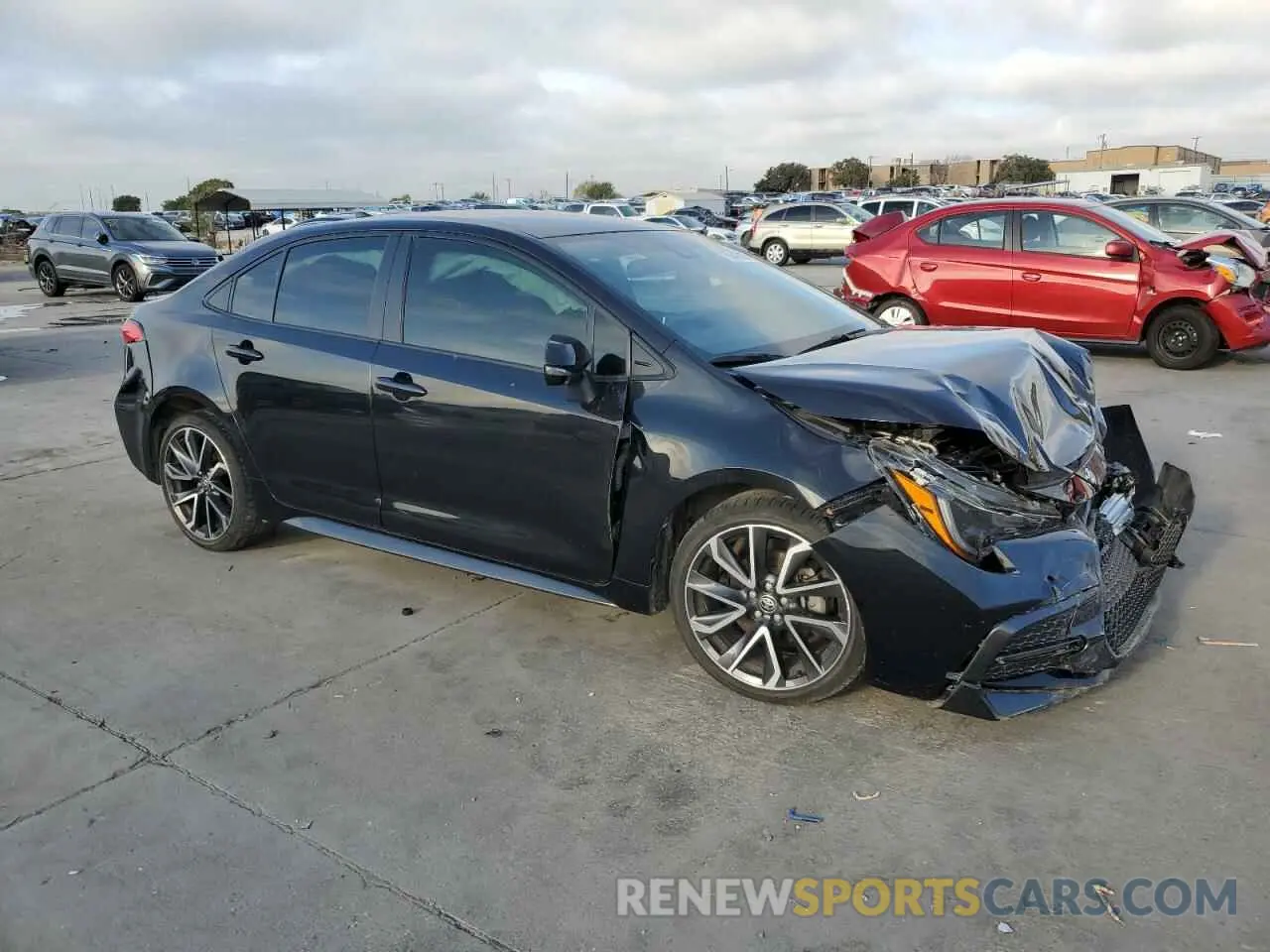 4 Photograph of a damaged car JTDS4MCE9MJ075663 TOYOTA COROLLA 2021