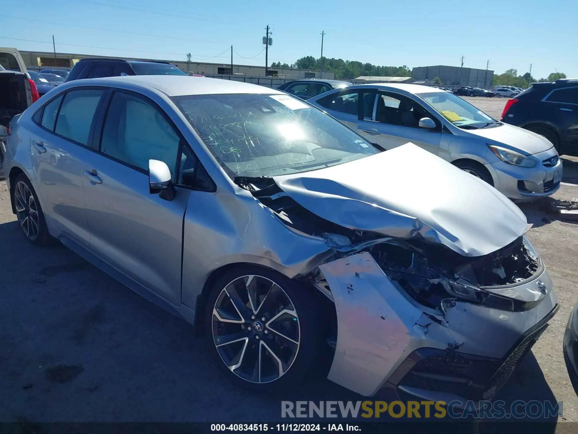 1 Photograph of a damaged car JTDS4MCEXMJ059715 TOYOTA COROLLA 2021