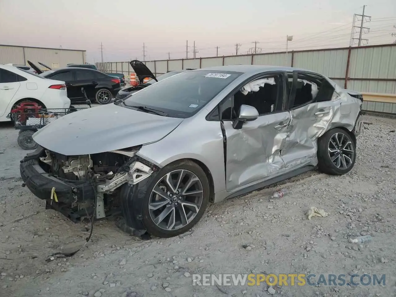 1 Photograph of a damaged car JTDS4MCEXMJ059858 TOYOTA COROLLA 2021
