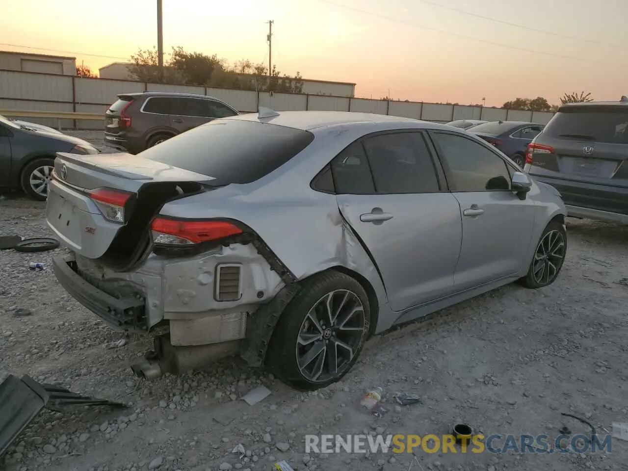 3 Photograph of a damaged car JTDS4MCEXMJ059858 TOYOTA COROLLA 2021