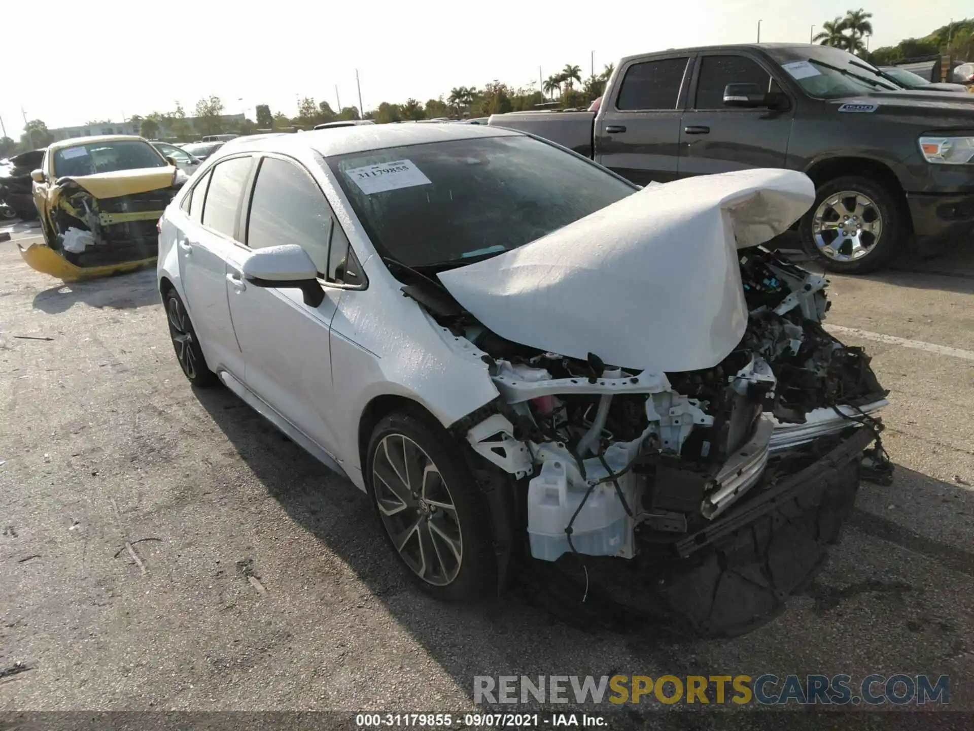 1 Photograph of a damaged car JTDS4MCEXMJ062730 TOYOTA COROLLA 2021