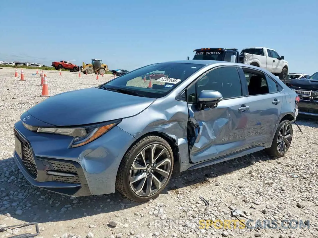 1 Photograph of a damaged car JTDS4MCEXMJ062954 TOYOTA COROLLA 2021