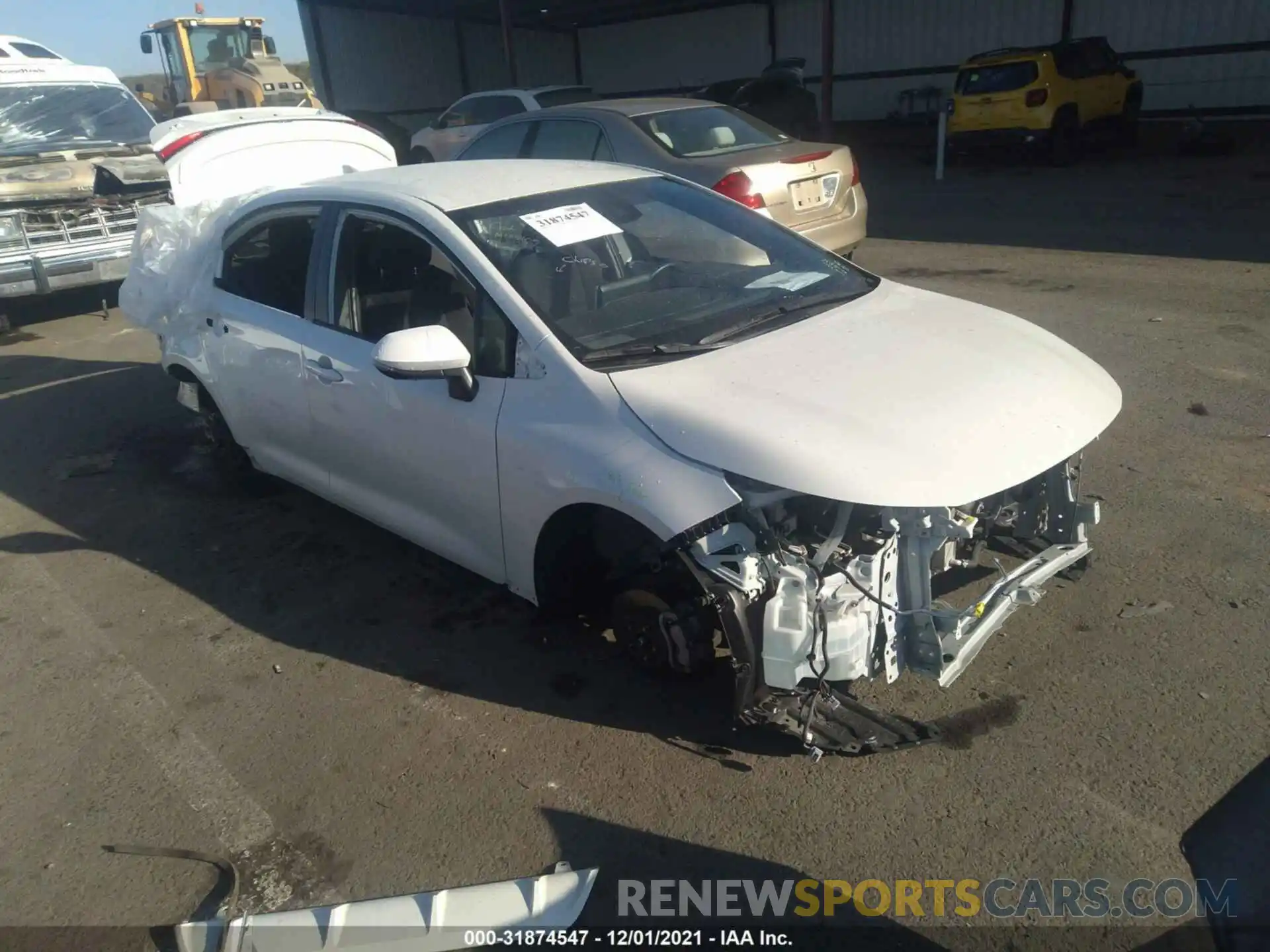 1 Photograph of a damaged car JTDS4MCEXMJ063134 TOYOTA COROLLA 2021