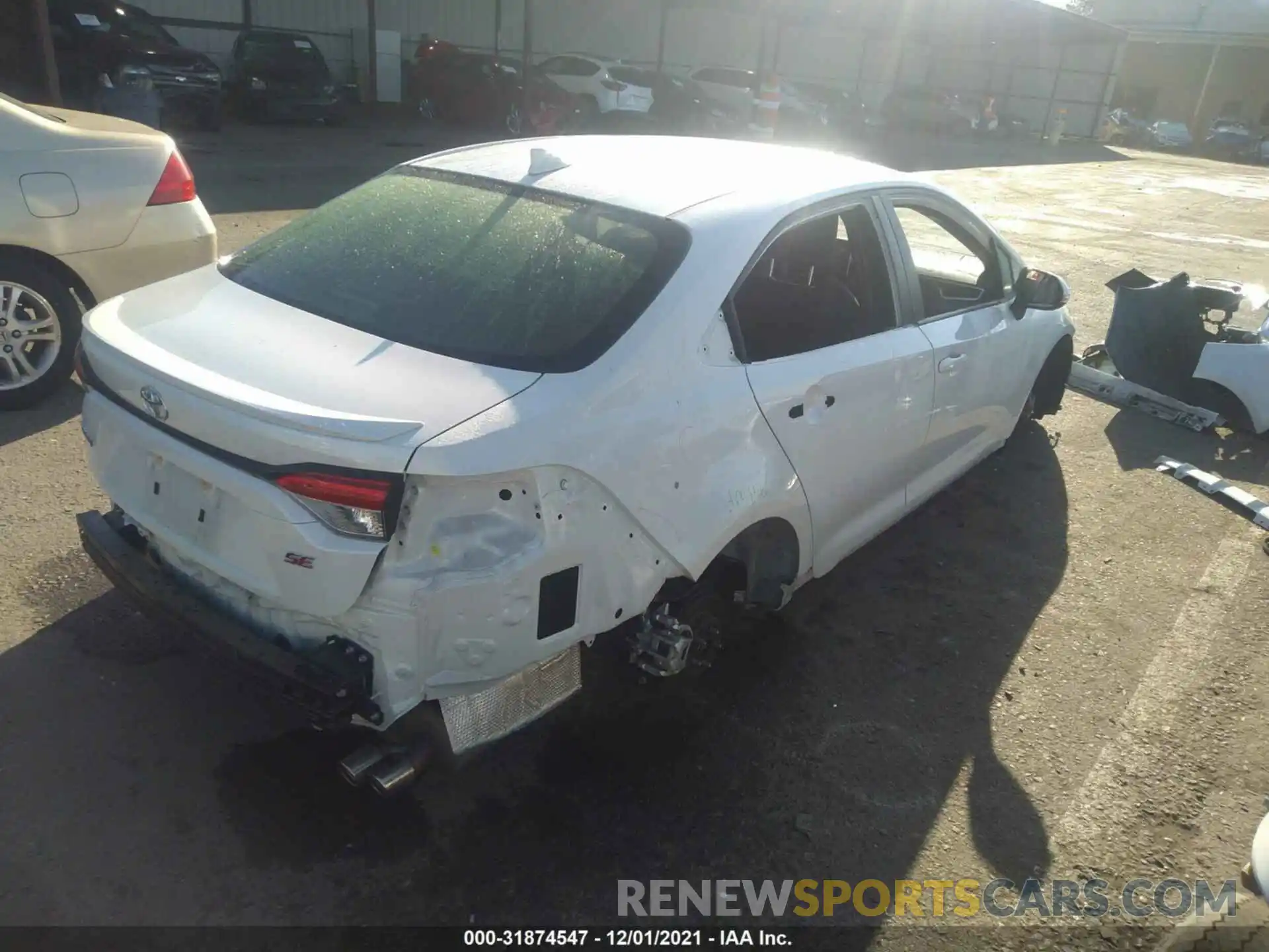 4 Photograph of a damaged car JTDS4MCEXMJ063134 TOYOTA COROLLA 2021