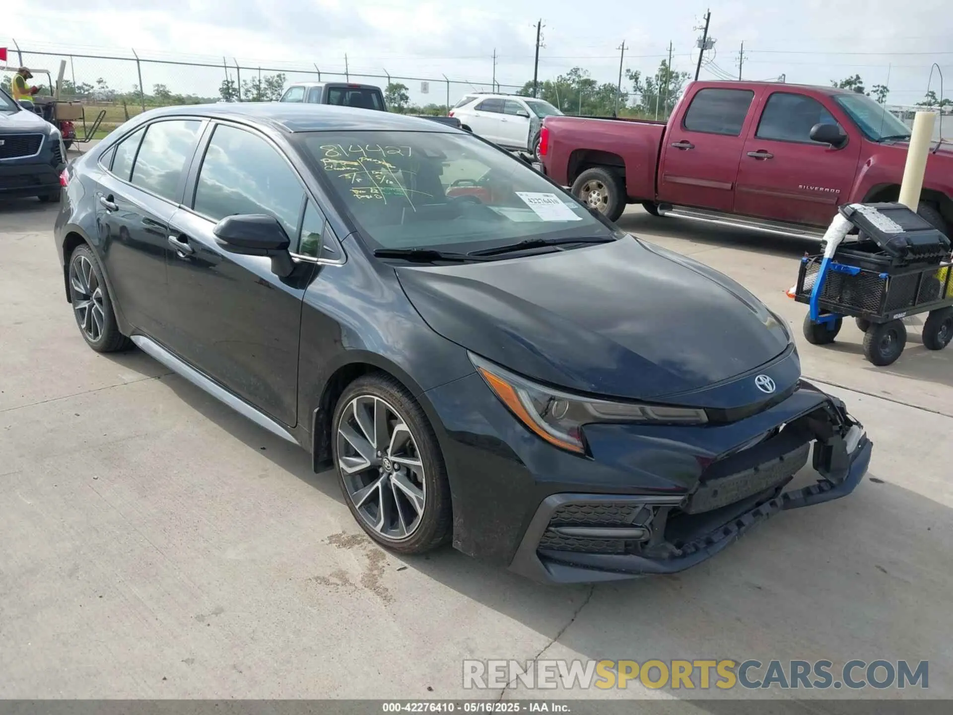 1 Photograph of a damaged car JTDS4MCEXMJ070195 TOYOTA COROLLA 2021