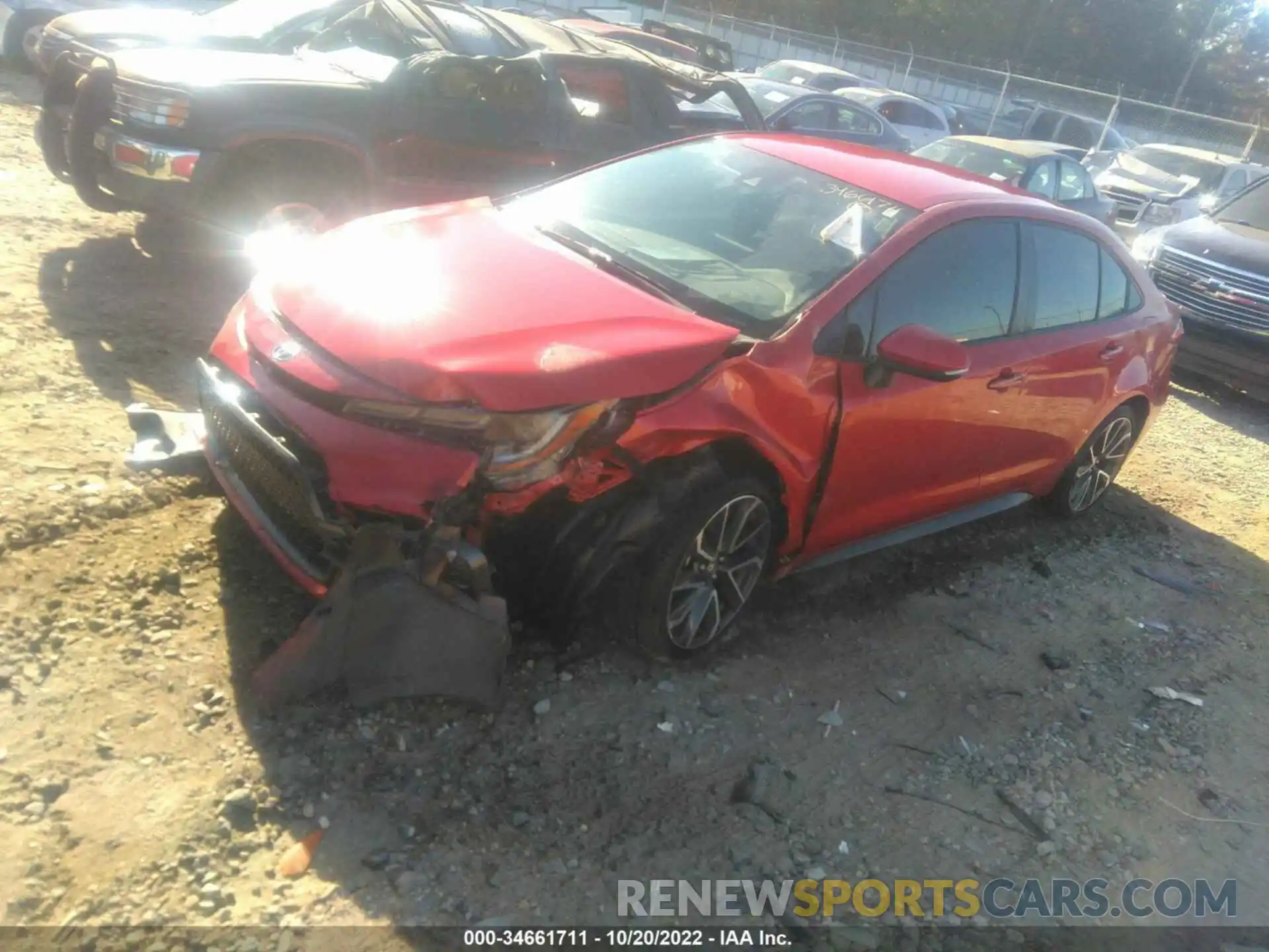 2 Photograph of a damaged car JTDS4MCEXMJ073968 TOYOTA COROLLA 2021