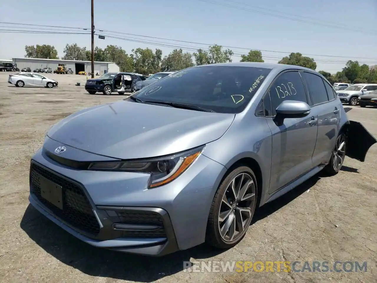 2 Photograph of a damaged car JTDS4MCEXMJ074893 TOYOTA COROLLA 2021