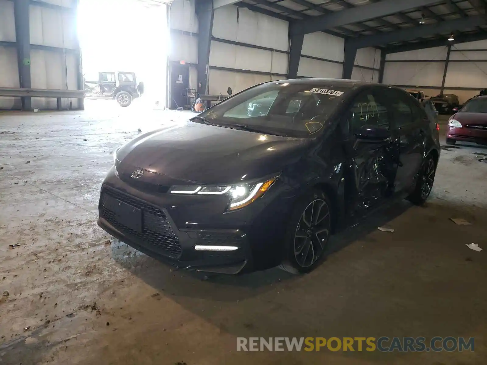 2 Photograph of a damaged car JTDT4MCE0MJ064734 TOYOTA COROLLA 2021