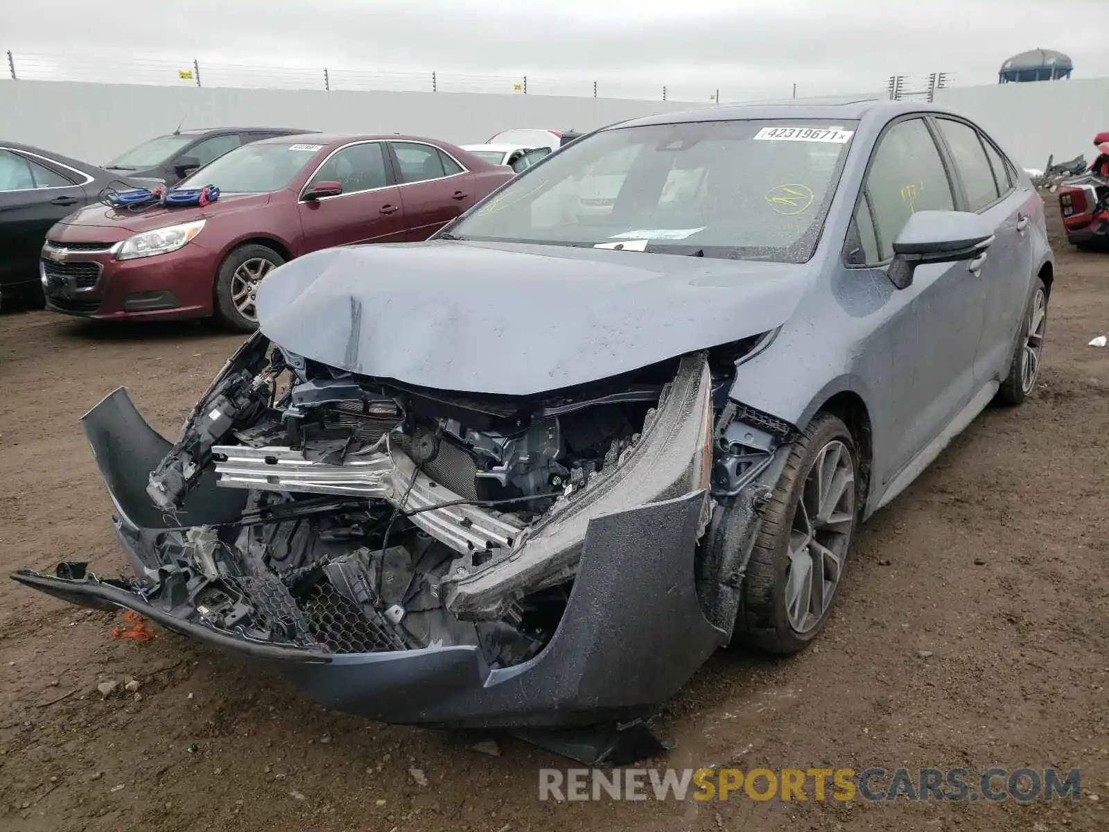 2 Photograph of a damaged car JTDT4MCE1MJ063558 TOYOTA COROLLA 2021