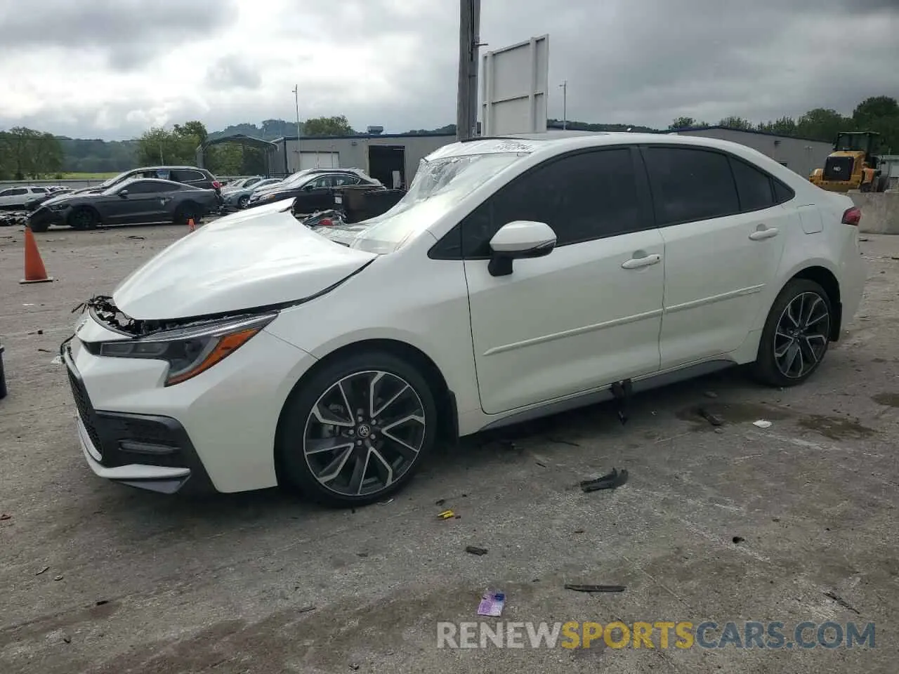1 Photograph of a damaged car JTDT4MCE5MJ079083 TOYOTA COROLLA 2021