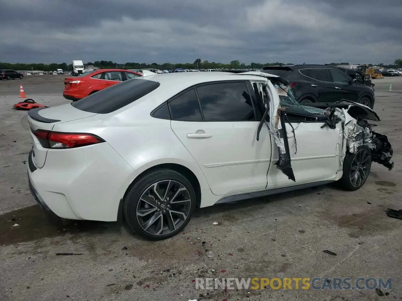 3 Photograph of a damaged car JTDT4MCE5MJ079083 TOYOTA COROLLA 2021