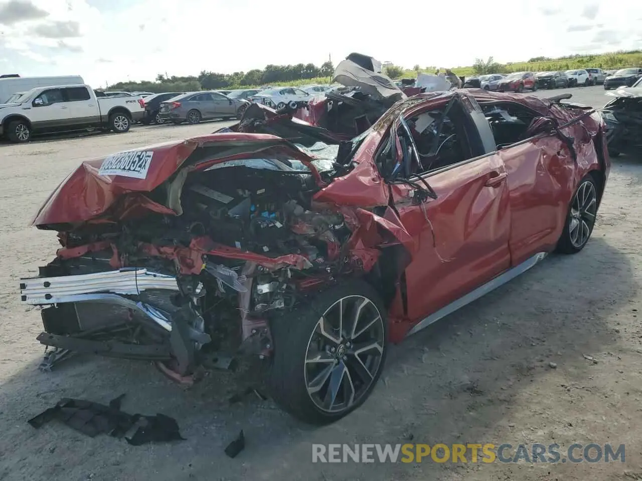 1 Photograph of a damaged car JTDT4MCE8MJ056221 TOYOTA COROLLA 2021