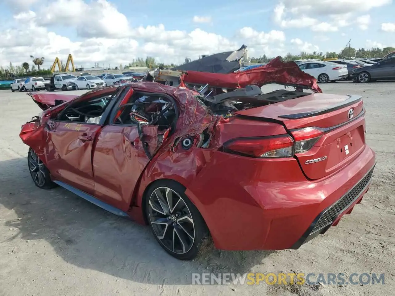 2 Photograph of a damaged car JTDT4MCE8MJ056221 TOYOTA COROLLA 2021