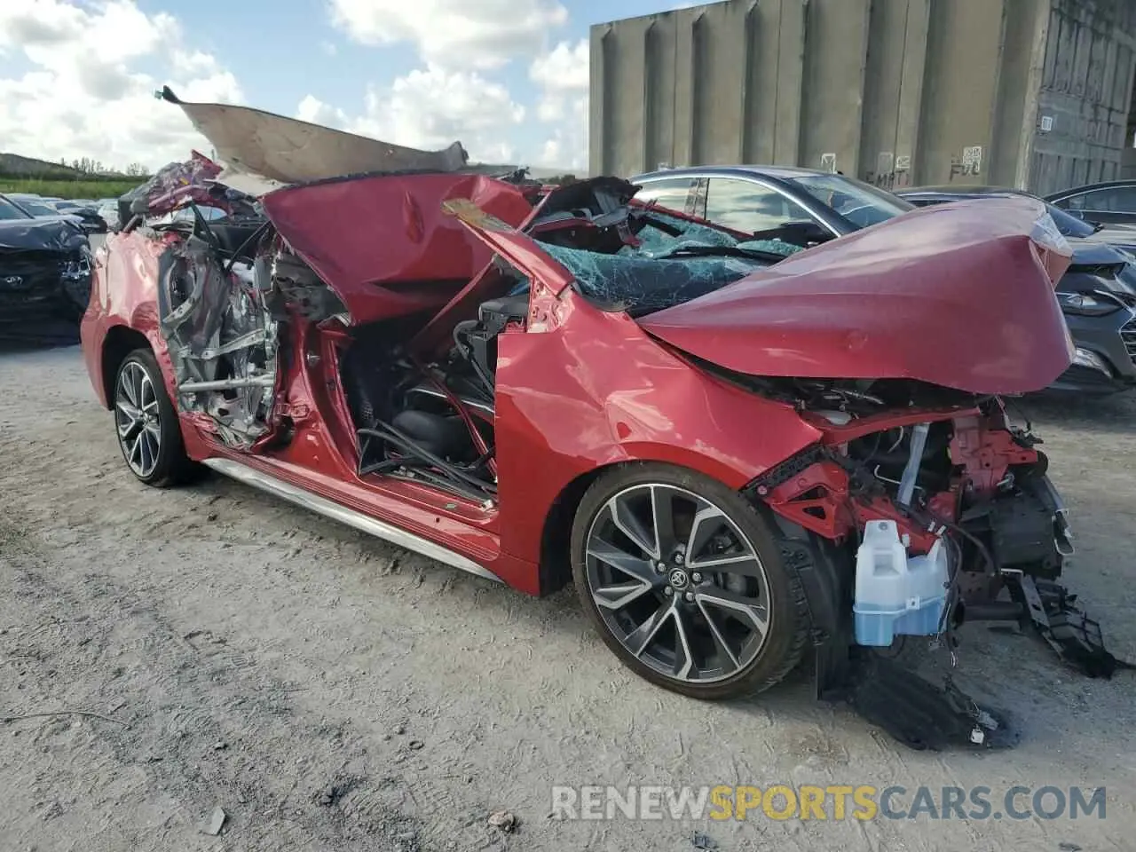 4 Photograph of a damaged car JTDT4MCE8MJ056221 TOYOTA COROLLA 2021