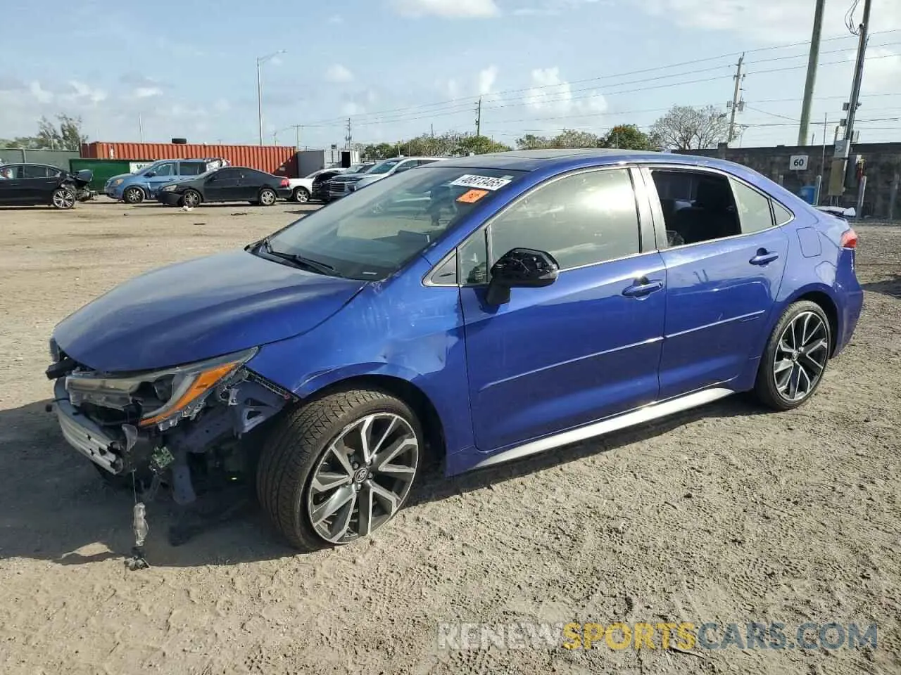 1 Photograph of a damaged car JTDT4MCE8MJ074332 TOYOTA COROLLA 2021