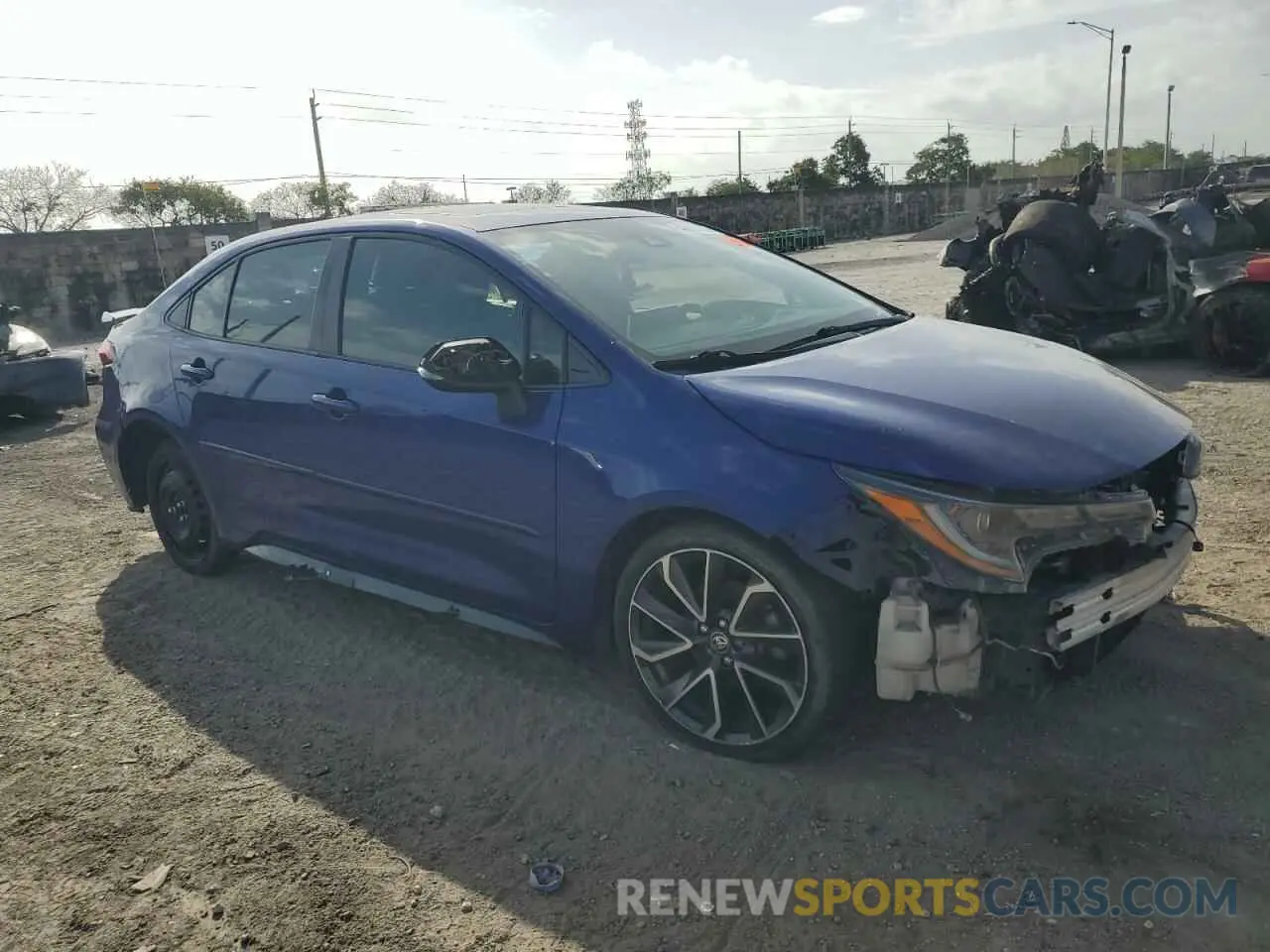 4 Photograph of a damaged car JTDT4MCE8MJ074332 TOYOTA COROLLA 2021