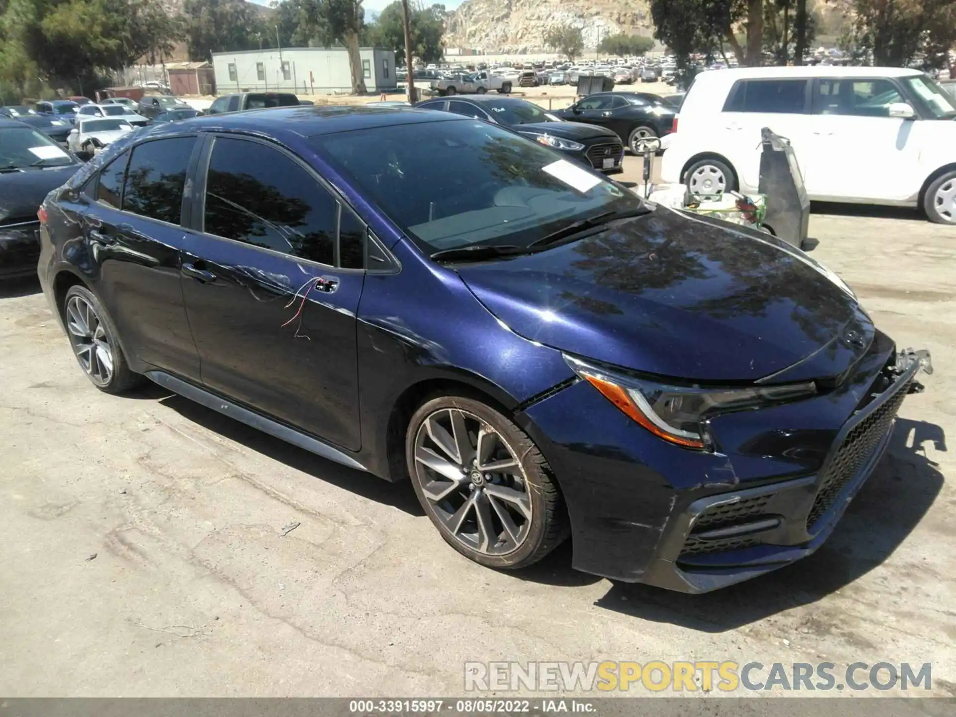 1 Photograph of a damaged car JTDT4MCEXMJ060464 TOYOTA COROLLA 2021