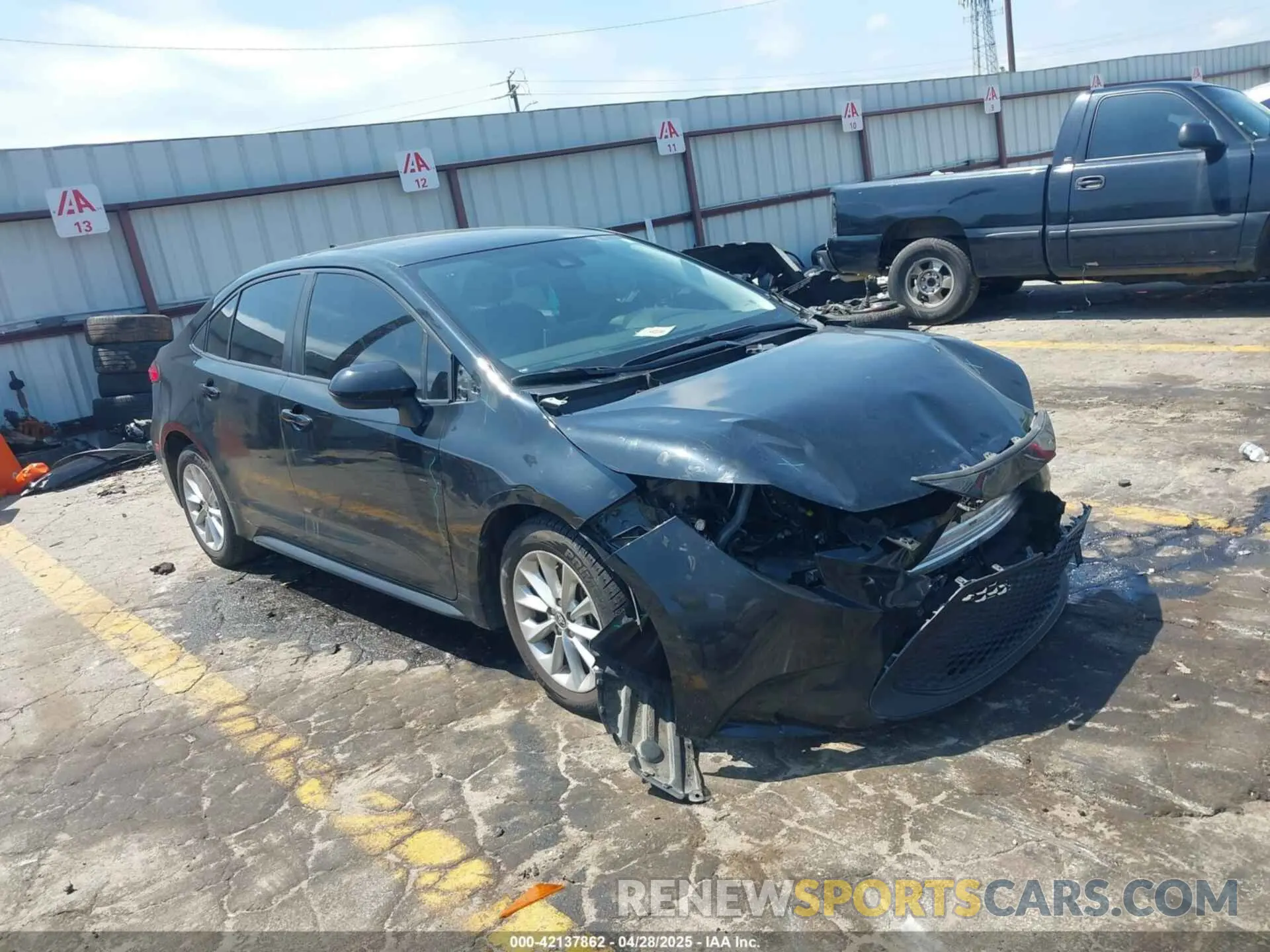 1 Photograph of a damaged car JTDVPMAE0MJ121646 TOYOTA COROLLA 2021