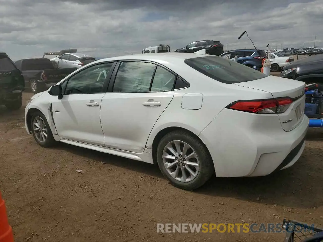 2 Photograph of a damaged car JTDVPMAE0MJ123400 TOYOTA COROLLA 2021