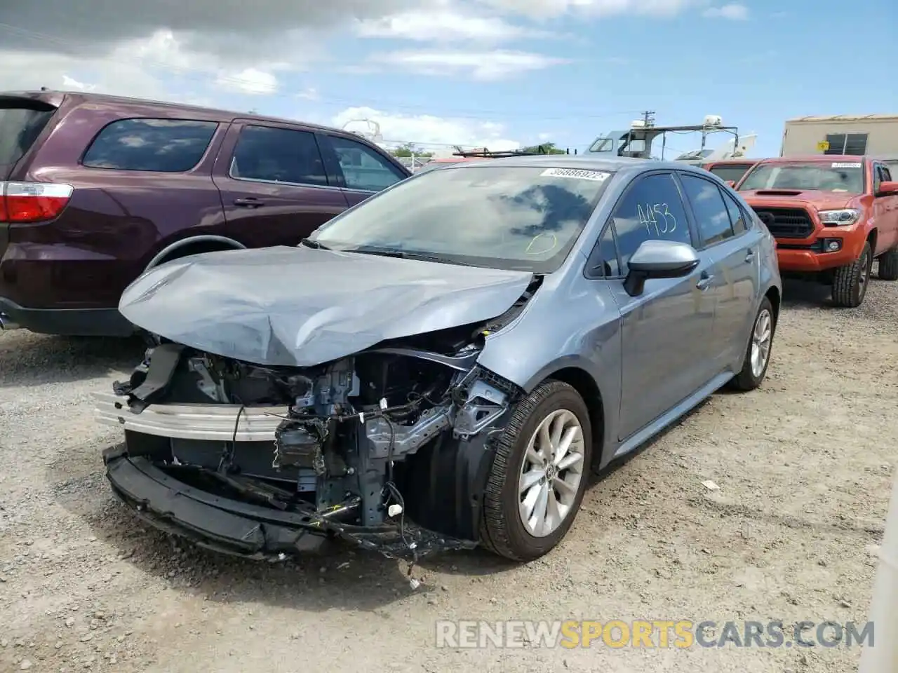 2 Photograph of a damaged car JTDVPMAE0MJ137880 TOYOTA COROLLA 2021