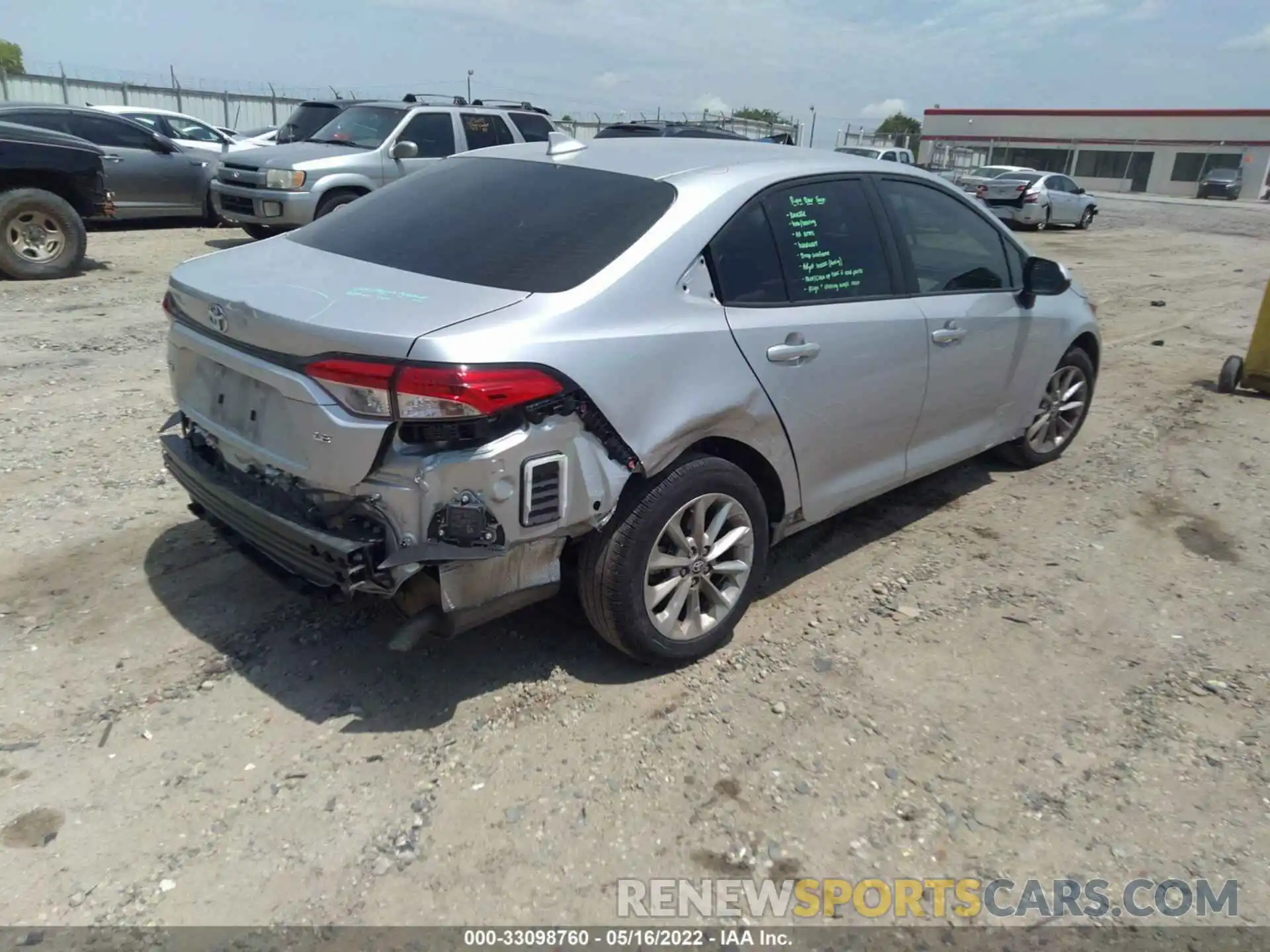 4 Photograph of a damaged car JTDVPMAE2MJ120921 TOYOTA COROLLA 2021