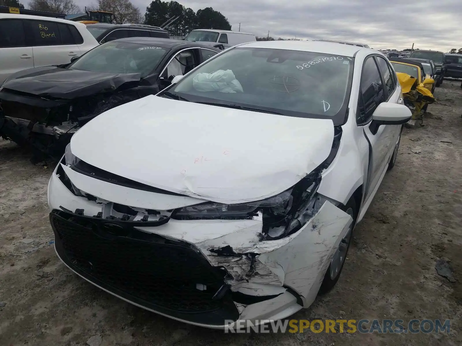 2 Photograph of a damaged car JTDVPMAE2MJ123155 TOYOTA COROLLA 2021
