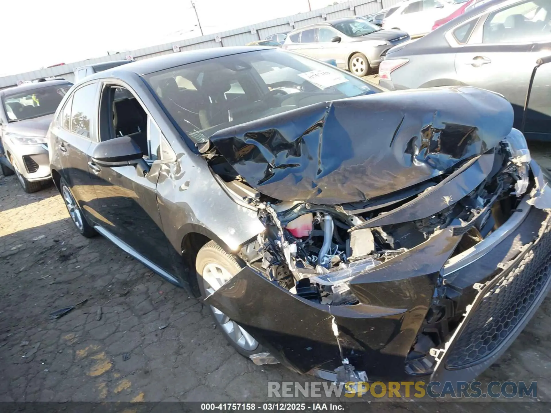 1 Photograph of a damaged car JTDVPMAE2MJ123219 TOYOTA COROLLA 2021