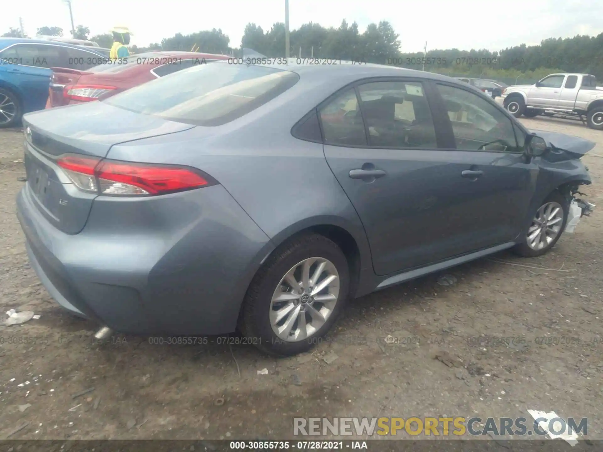 4 Photograph of a damaged car JTDVPMAE2MJ123446 TOYOTA COROLLA 2021