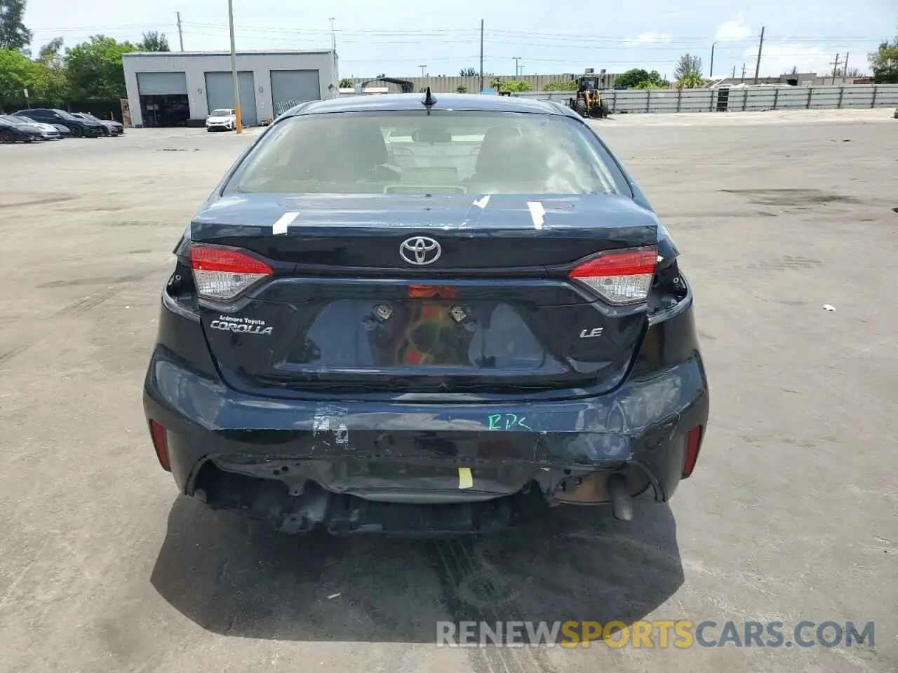 6 Photograph of a damaged car JTDVPMAE2MJ129408 TOYOTA COROLLA 2021