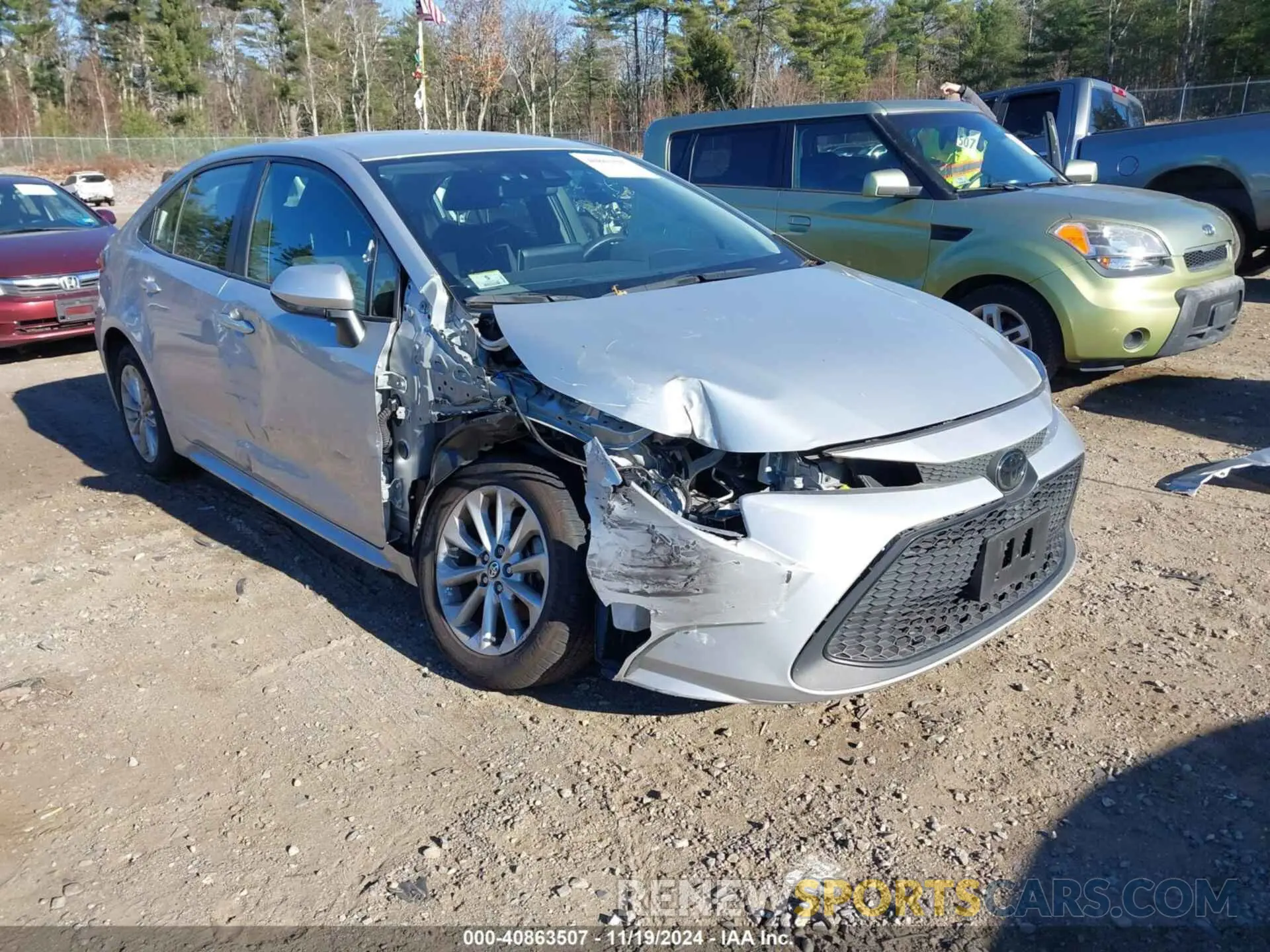 1 Photograph of a damaged car JTDVPMAE2MJ172436 TOYOTA COROLLA 2021