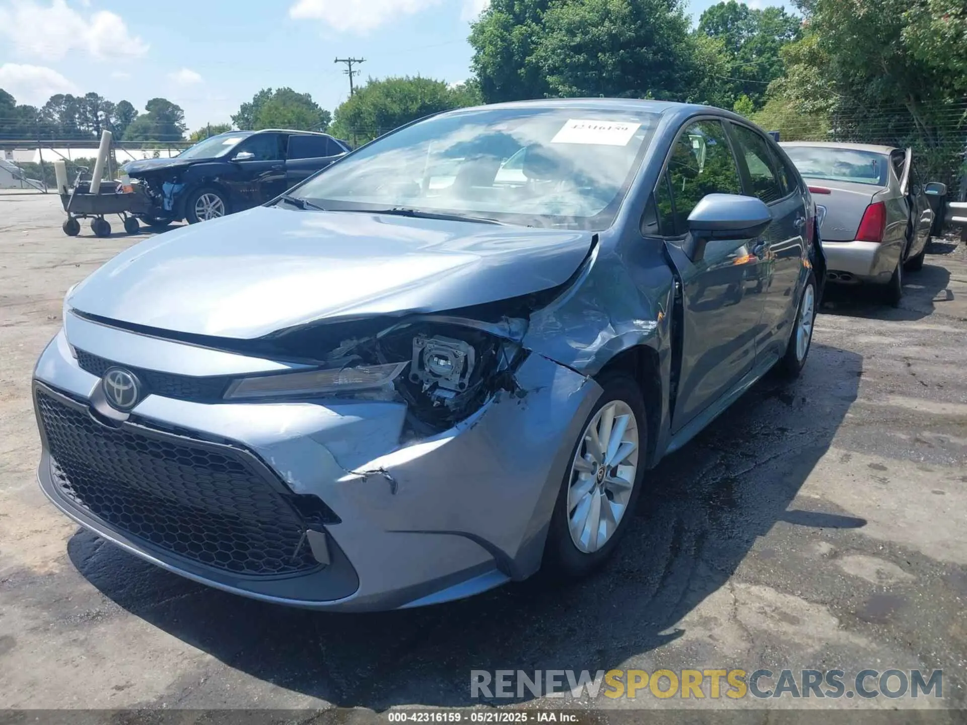 2 Photograph of a damaged car JTDVPMAE3MJ135931 TOYOTA COROLLA 2021