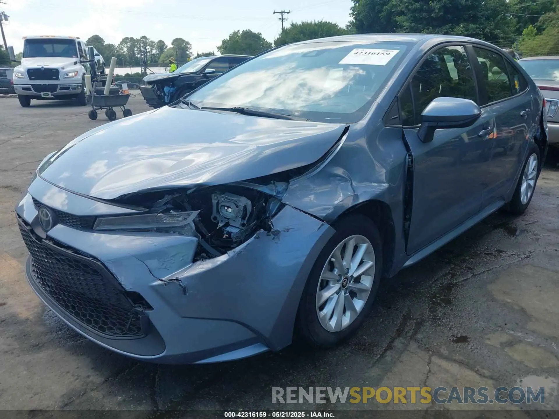 6 Photograph of a damaged car JTDVPMAE3MJ135931 TOYOTA COROLLA 2021